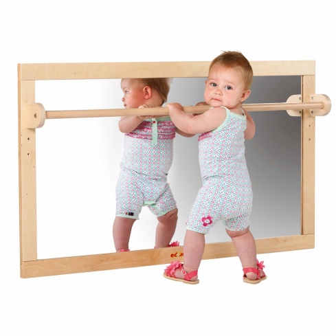 Miroir Montessori Horizontal incassable Nido, pour bébé, sur