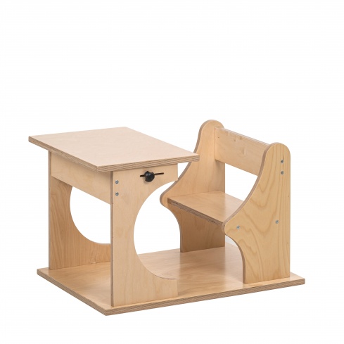 Table banc d'inspiration Pikler