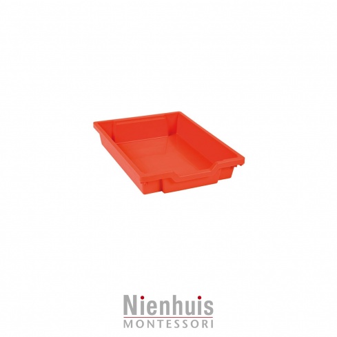 Tray without gliders: red (7 cm)