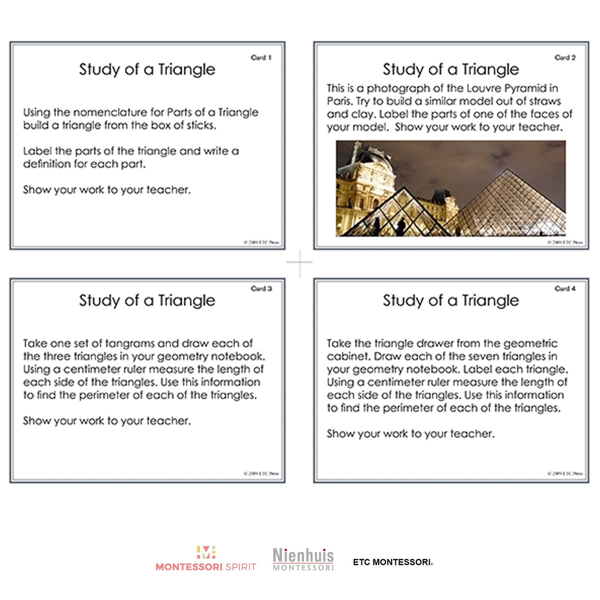 2nd and 3rd Level Geometry Task Cards