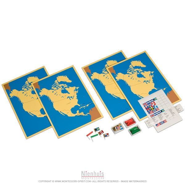 Image of 4-cartes-de-l-amerique-du-nord