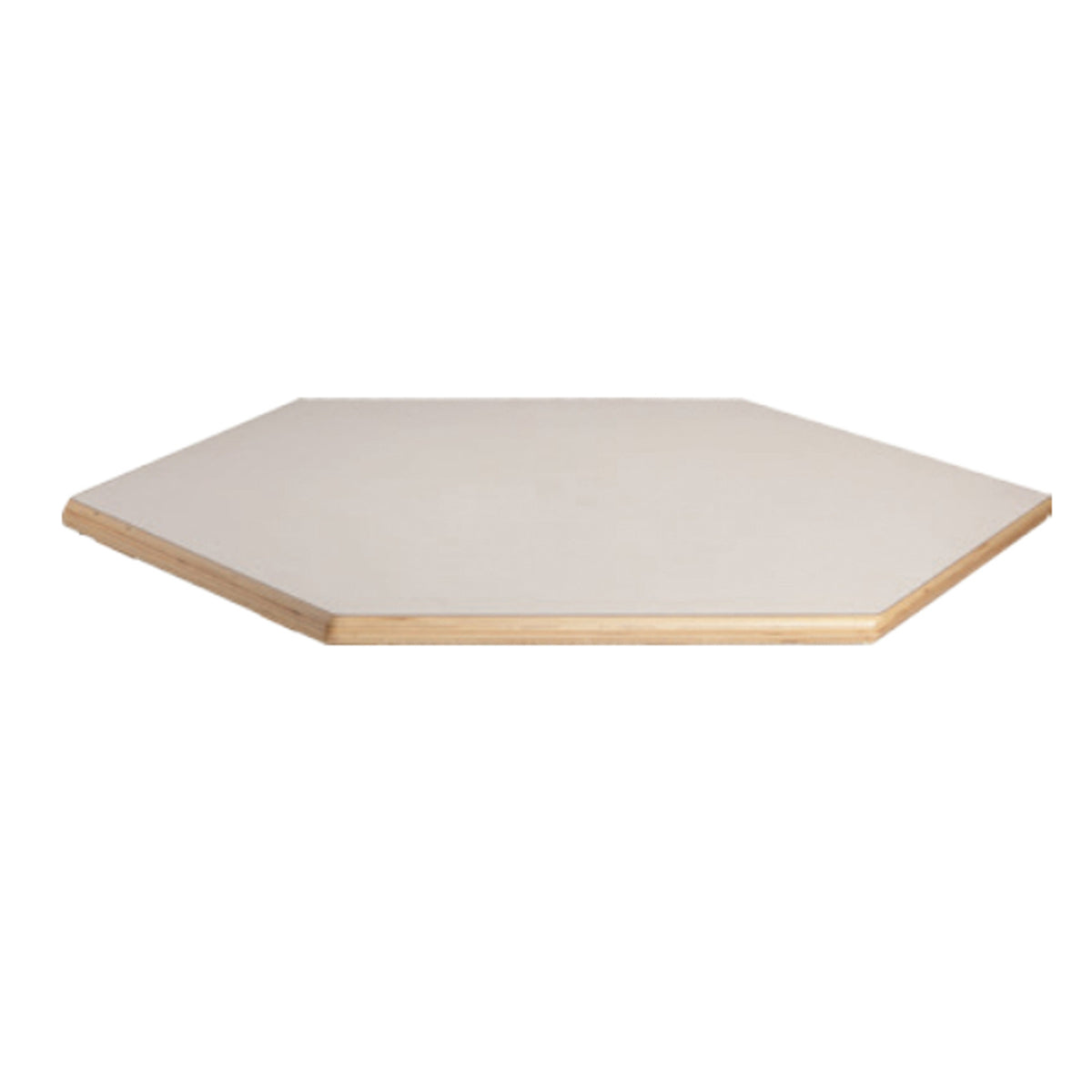 Plateau de table hexagonal 128x111x2,6h cm