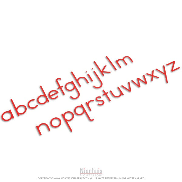 Image of Alphabet-mobile-moyen-script-rouge