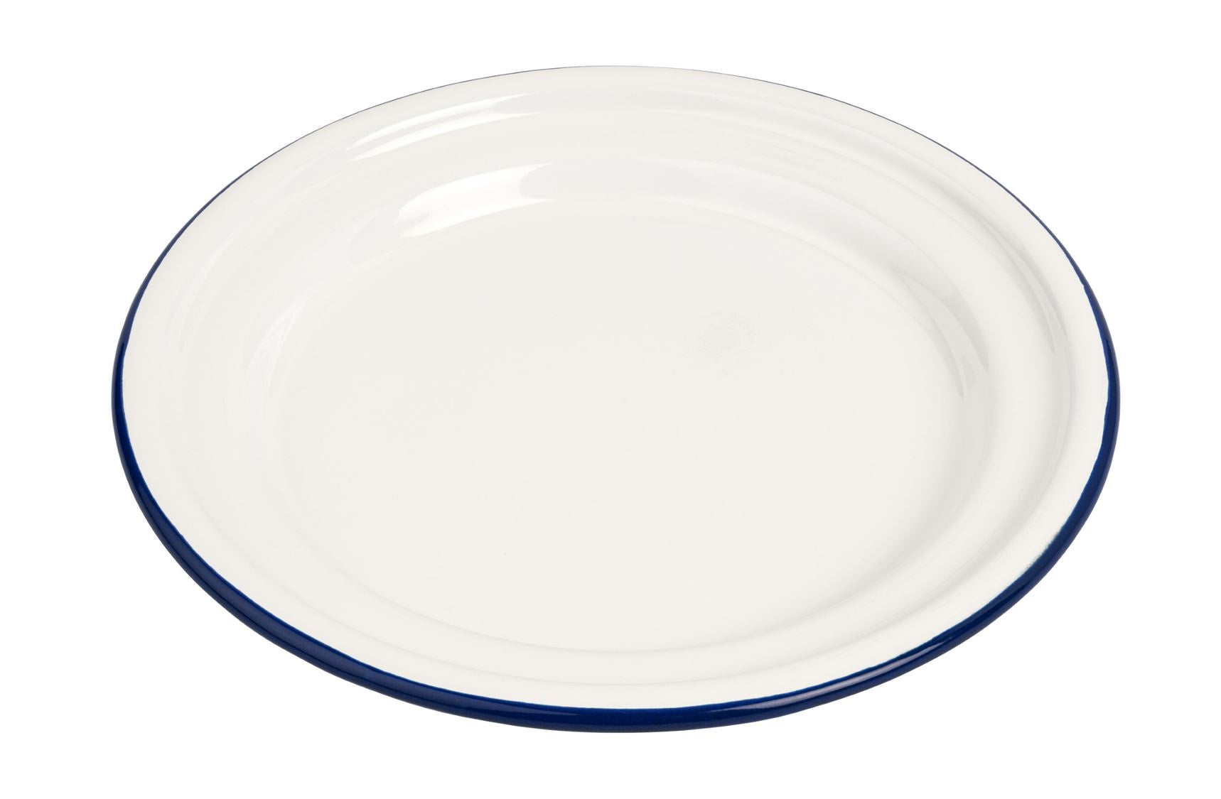 Assiette plate en émail Ø 18 cm