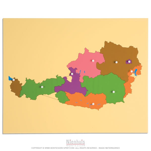 Image of Carte-puzzle-de-l-autriche