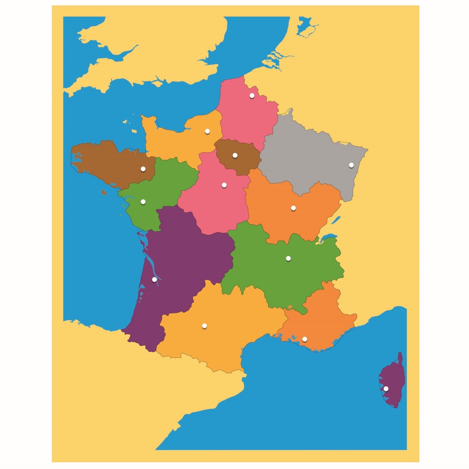 Image of Carte-puzzle-de-la-france