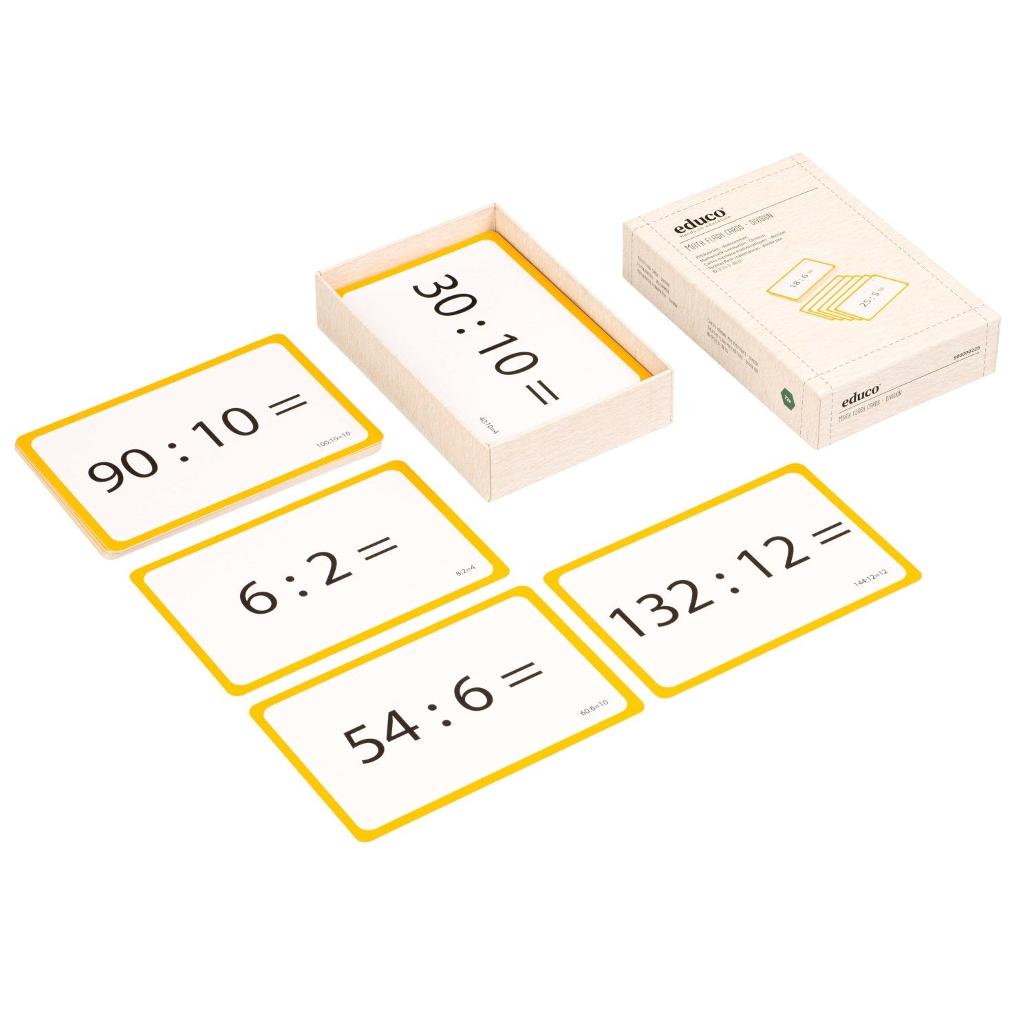 Cartes flash mathématiques - Division