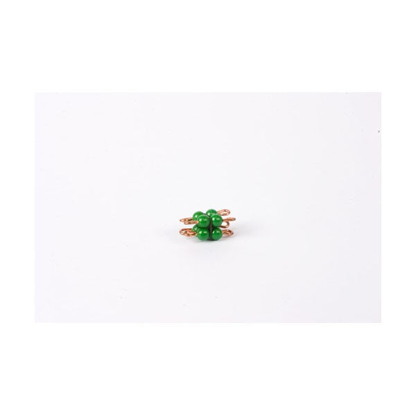 Image of Cube-de-2-en-perles-nylon-individuelles-vert