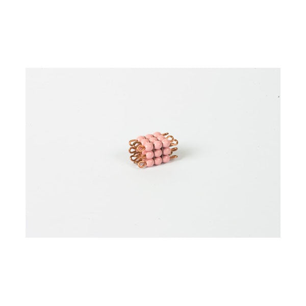 Image of Cube-de-3-en-perles-de-verre-individuelles-rose