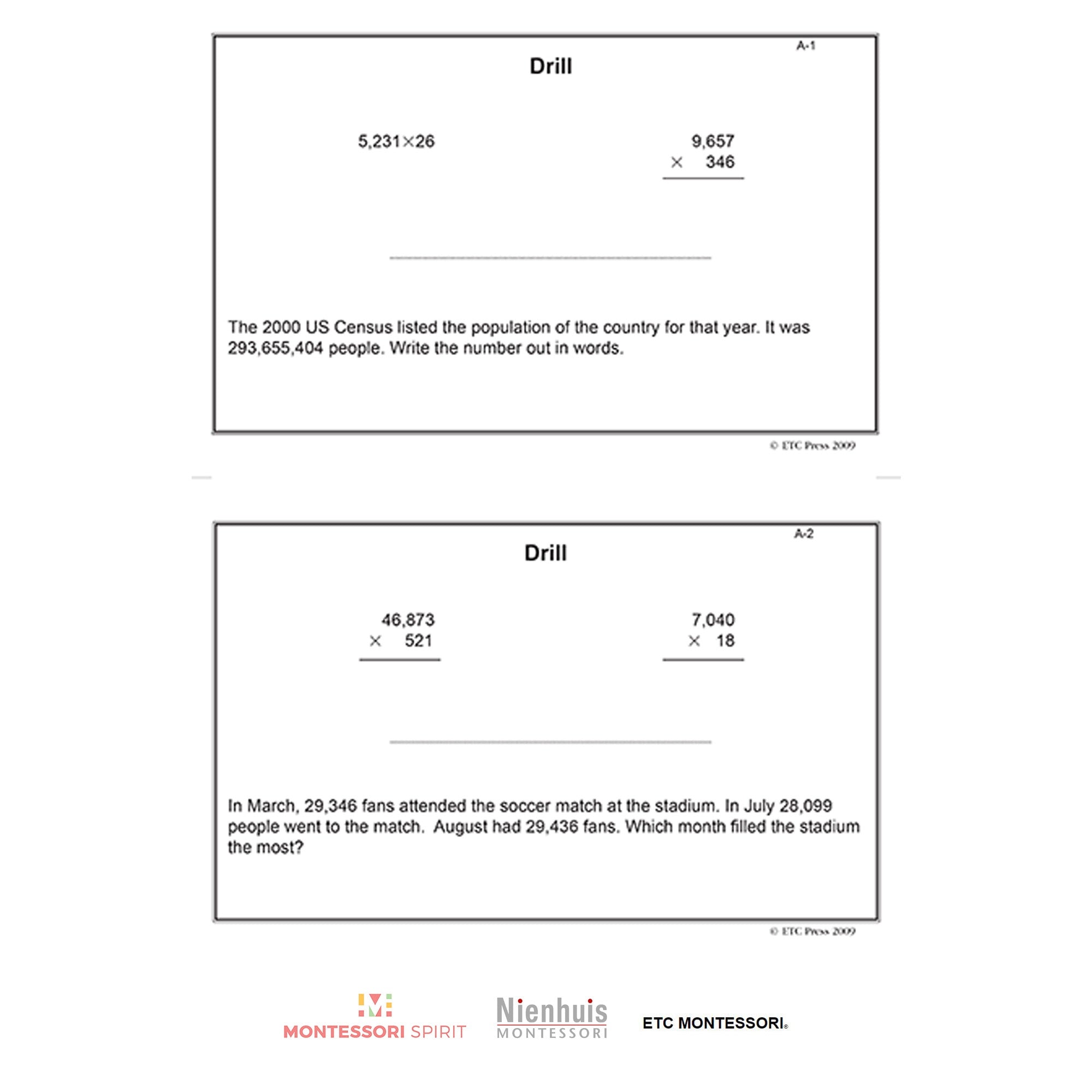 Decimal Work and Task Cards