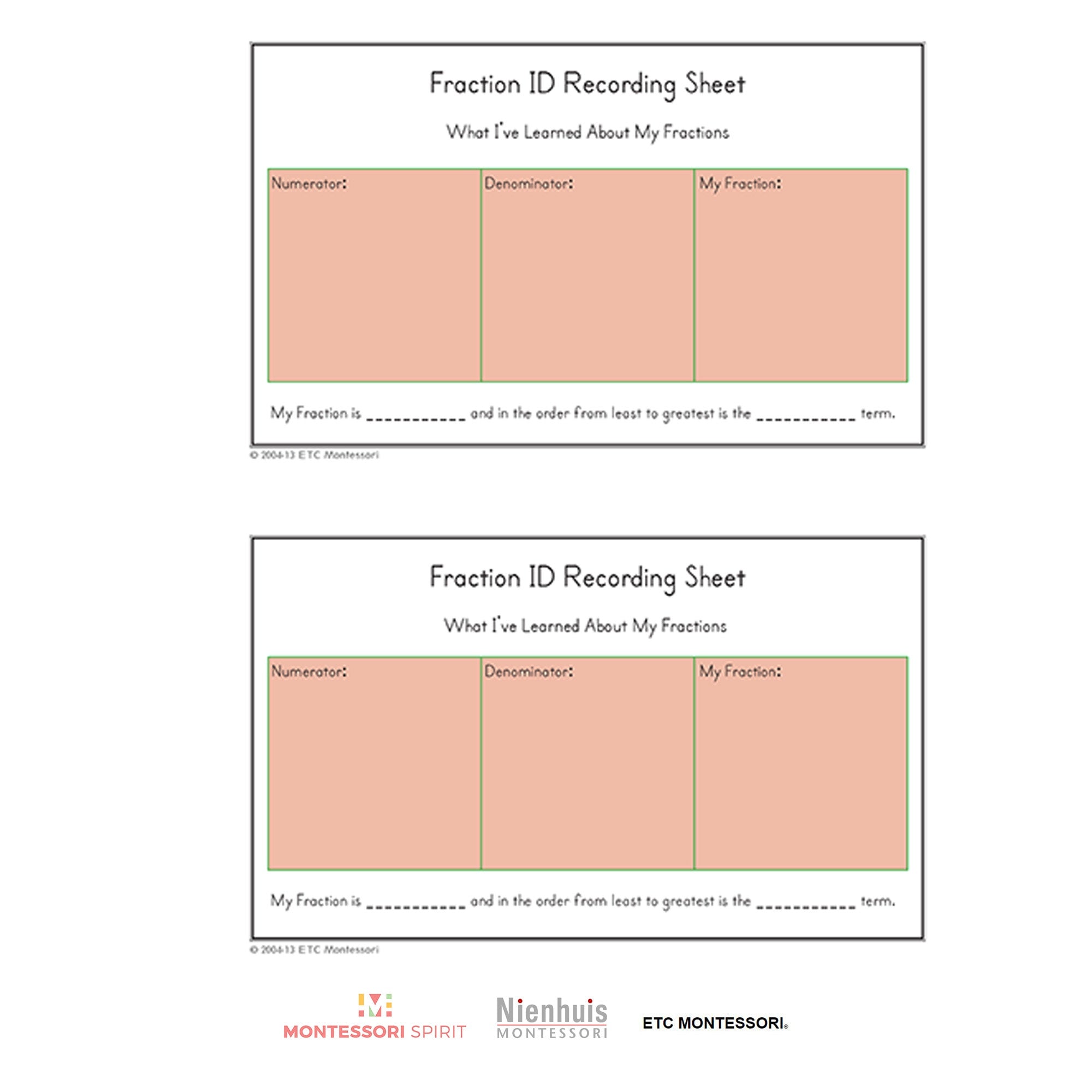 Fraction Work - Level 6-9