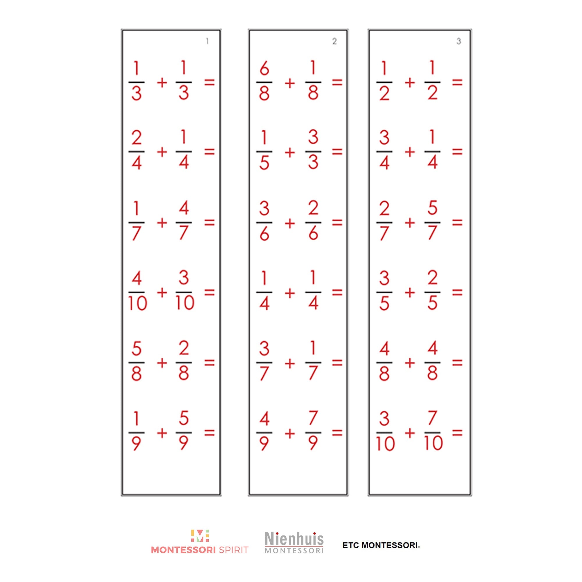 Fraction Work - Level 6-9