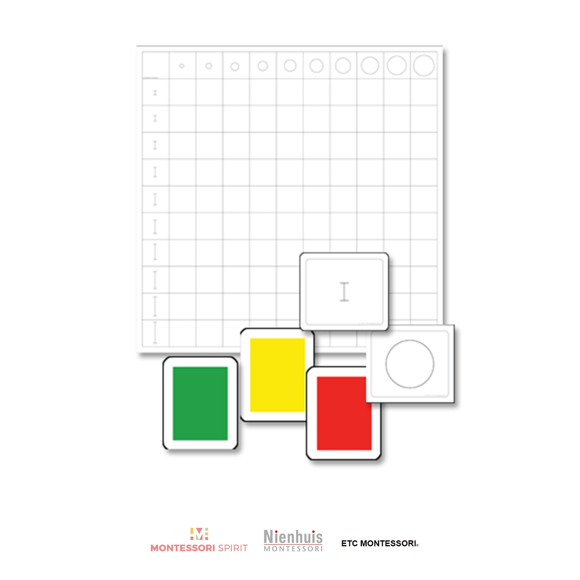 Knobless Cylinder Chart w/ Cards