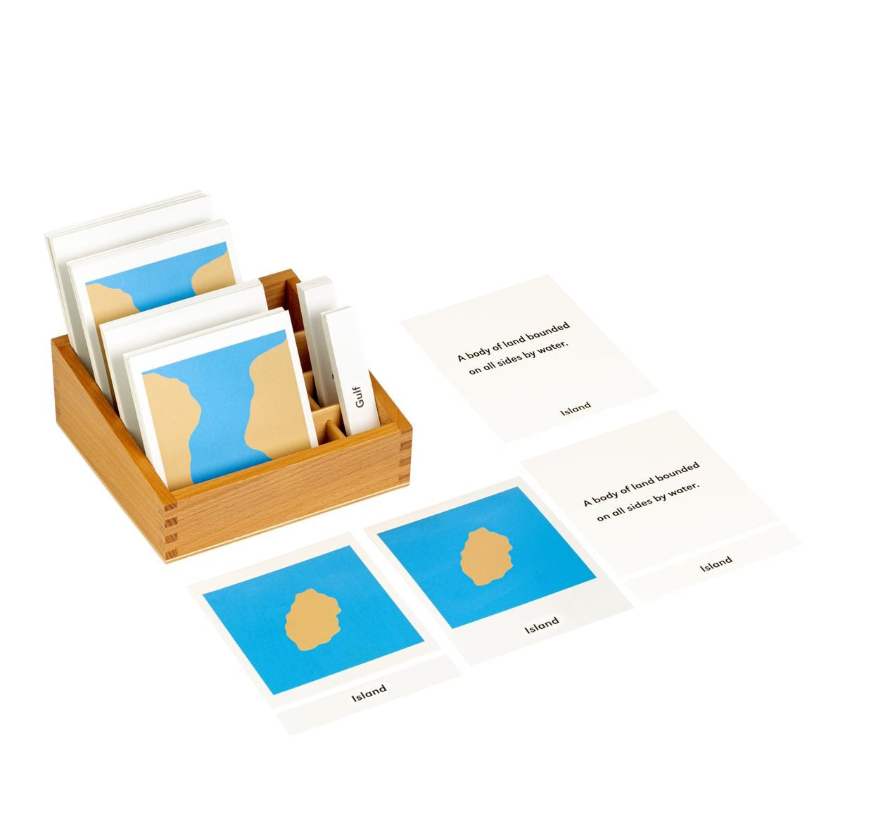 Land And Water Forms: Nomenclature Cards - Set 1 & 2