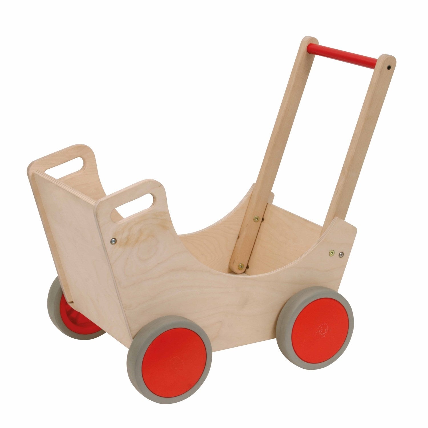 Landau de poupée en bois