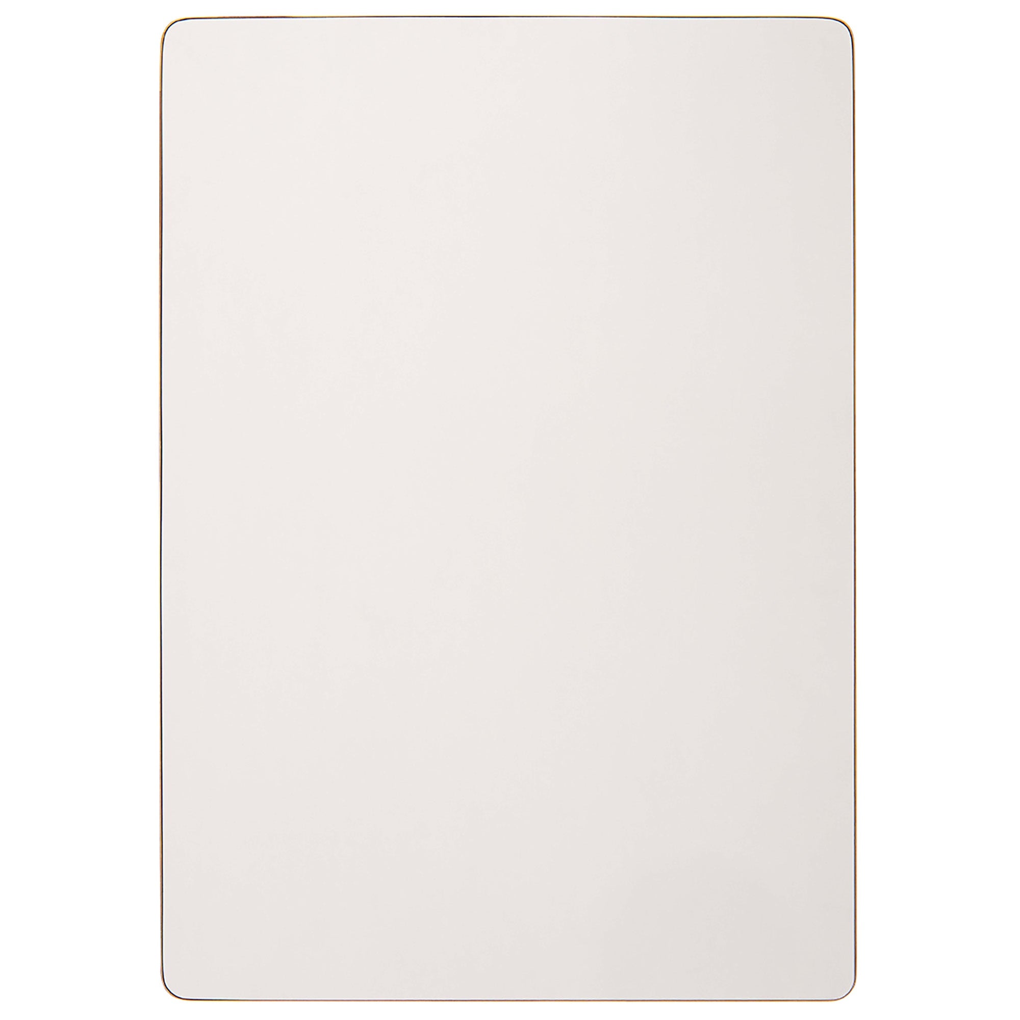 Plateau de table rectangulaire : couleur blanc - 100 x 62 x 2 cm