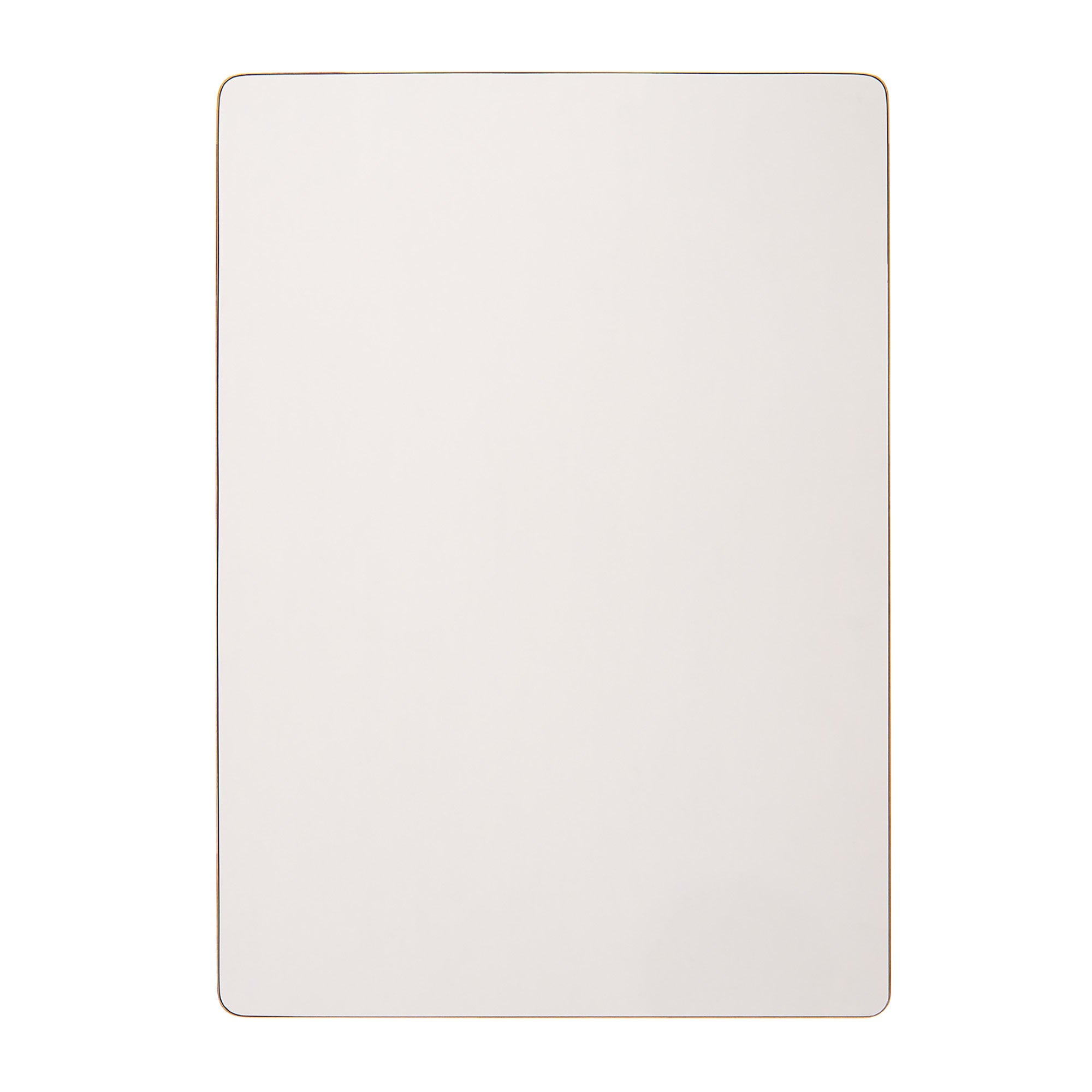 Plateau de table rectangulaire : couleur blanc - 118 x 75 x 2 cm