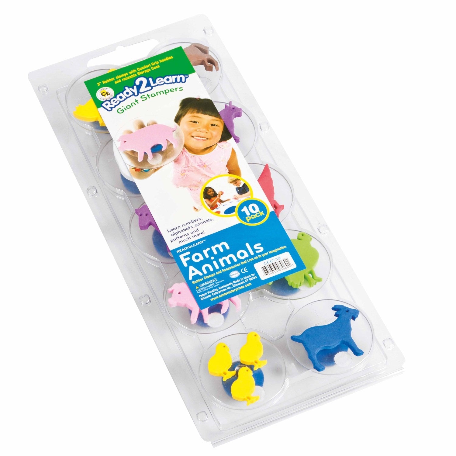 Jumbo stamps - Farm animals - Size 8 cm