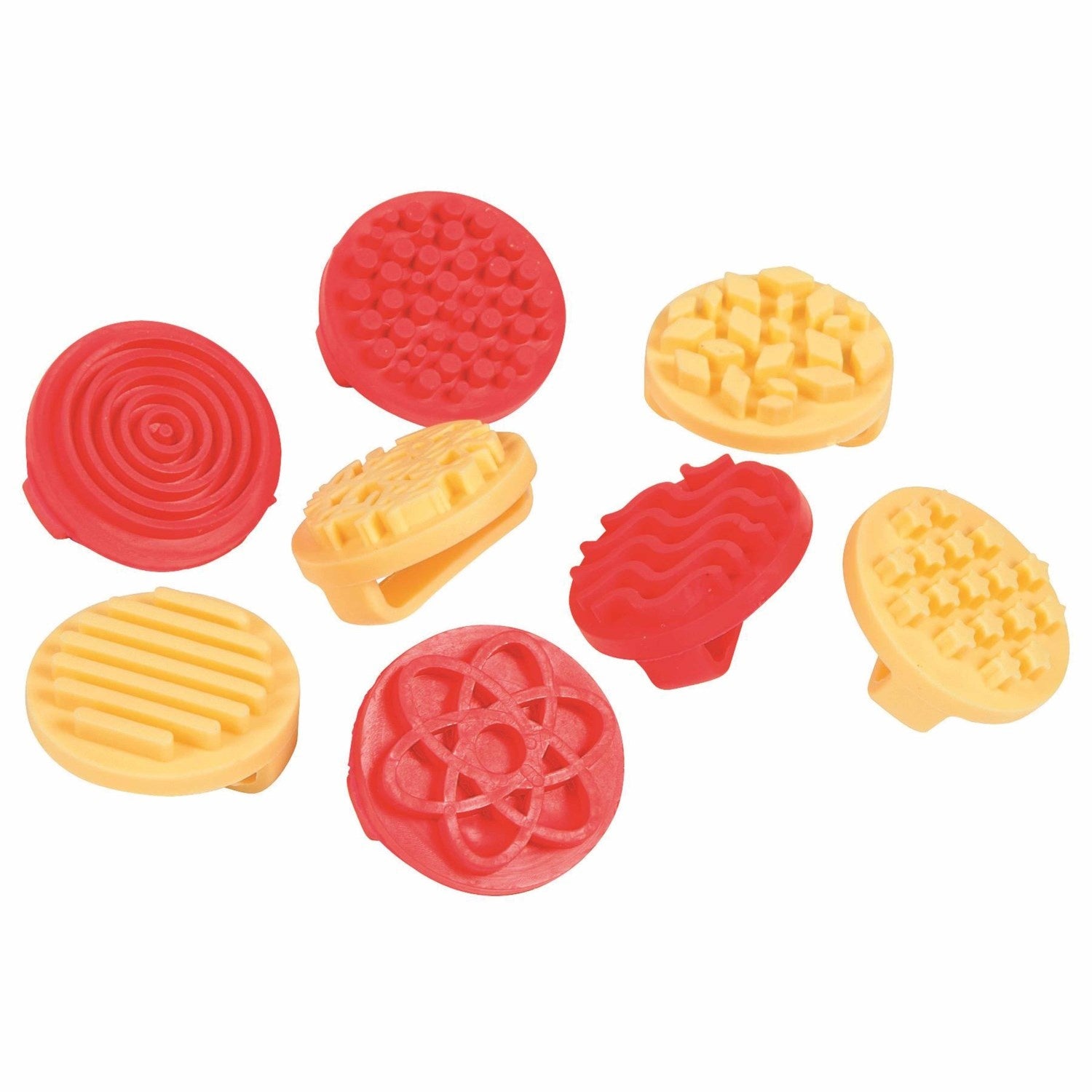 Clay/paint finger printers - Set of 8 pcs.