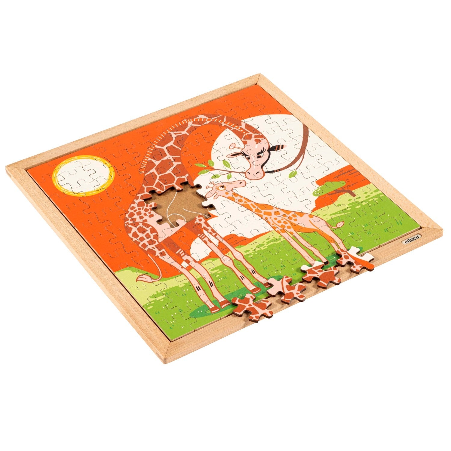 Puzzle animaux - girafe