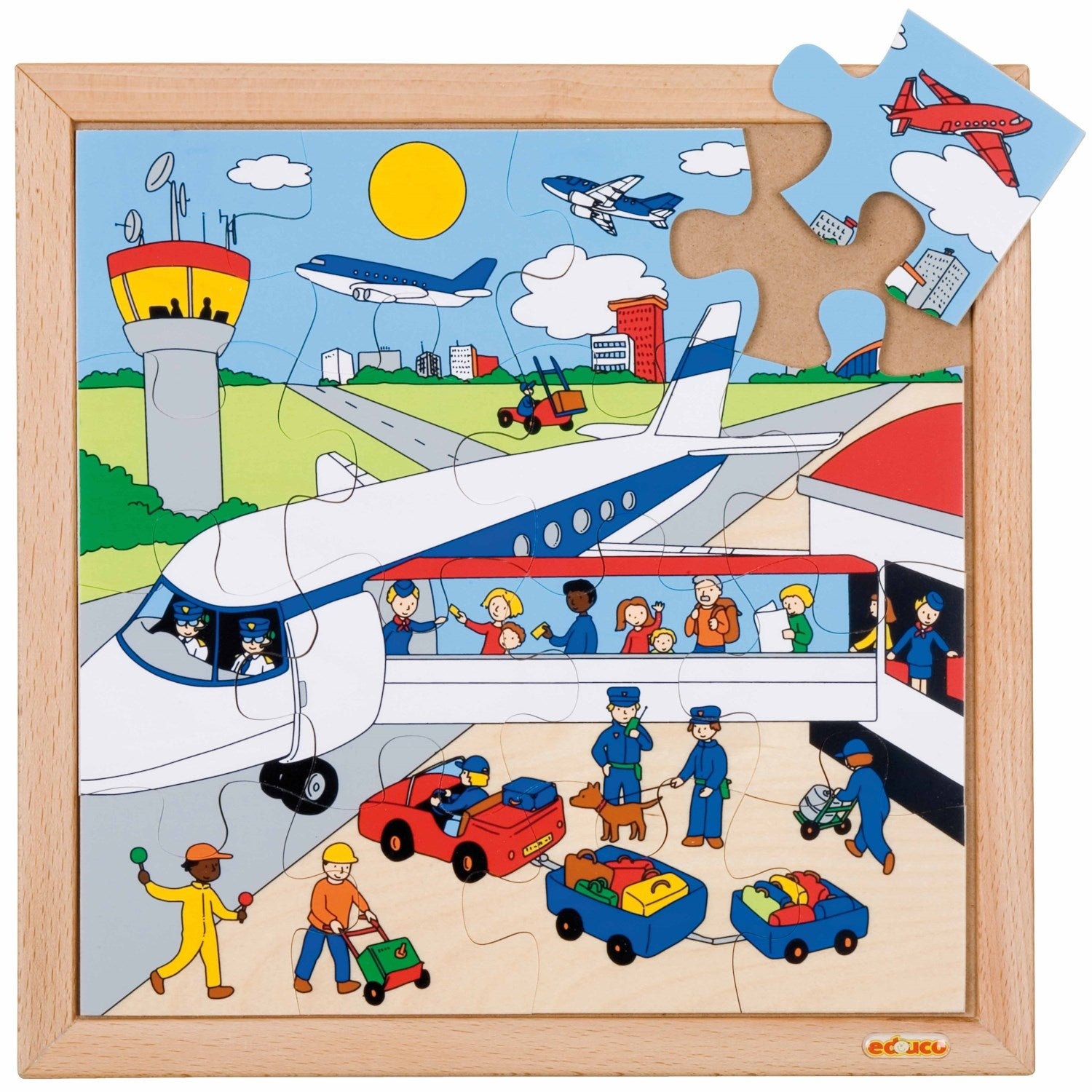 Puzzle des transports - aéroport