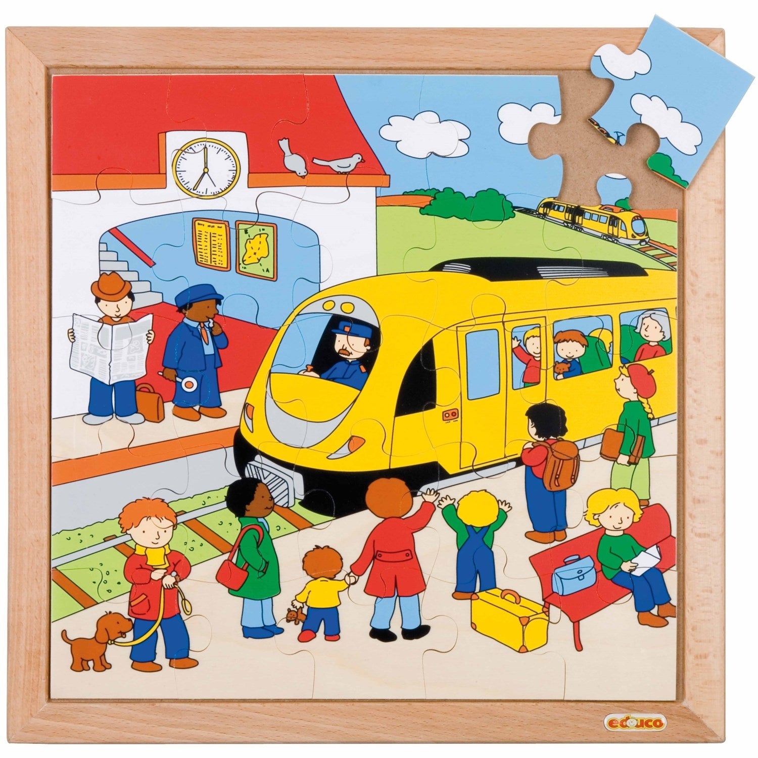 Puzzle des transports - gare