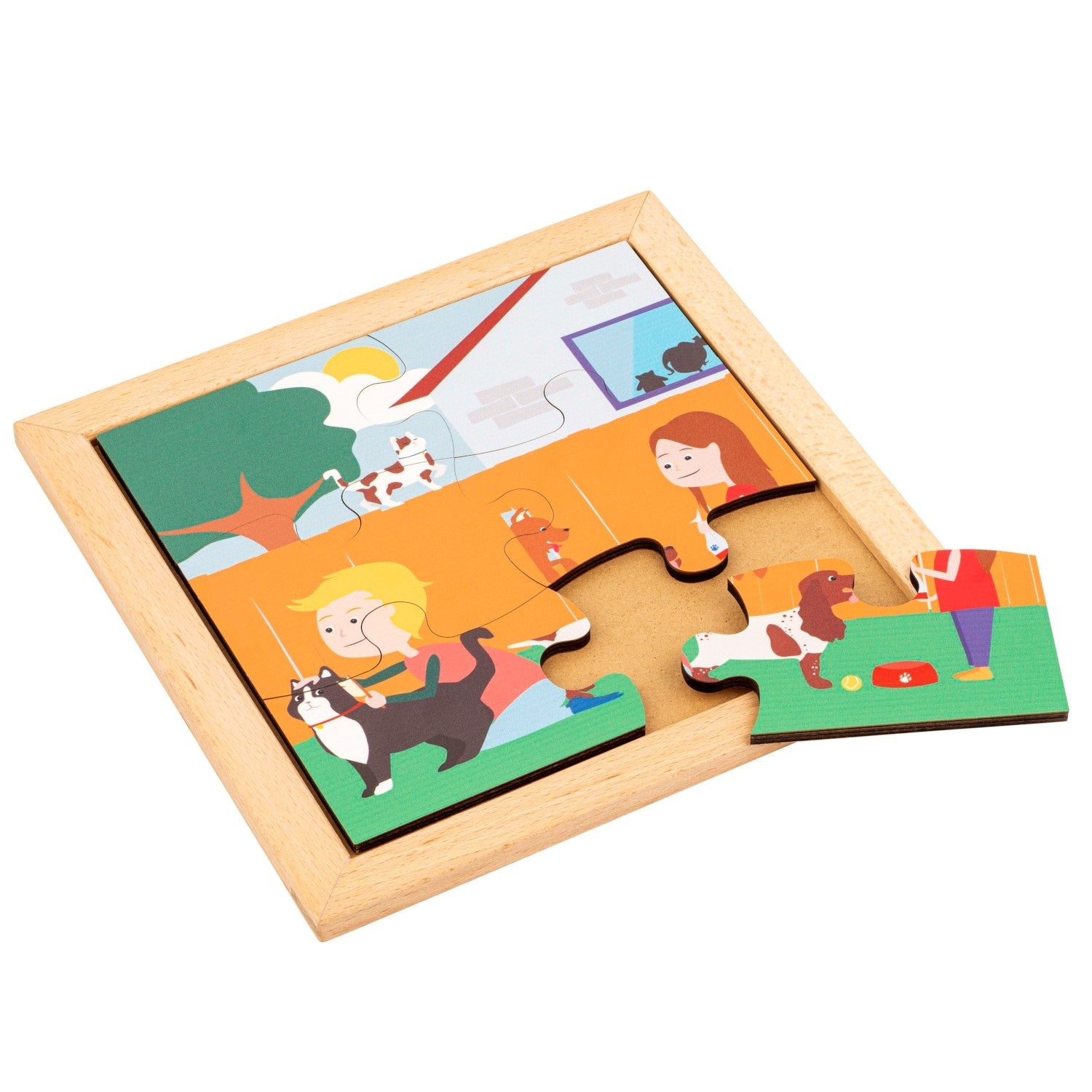 Puzzle pour les tous petits - Dans le jardin