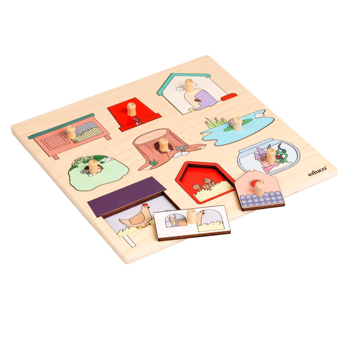 Puzzle surprise - animaux de la maison