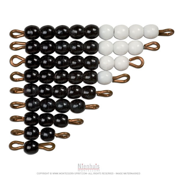 Image of Set-de-perles-noires-et-blanches-indiv-verre-x1