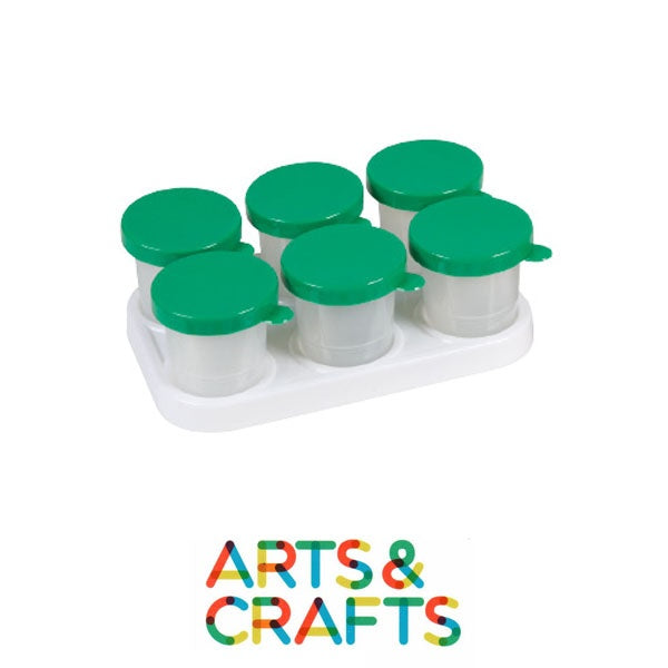 Image of Support-avec-6-pots-de-peinture-anti-debordement-inclus