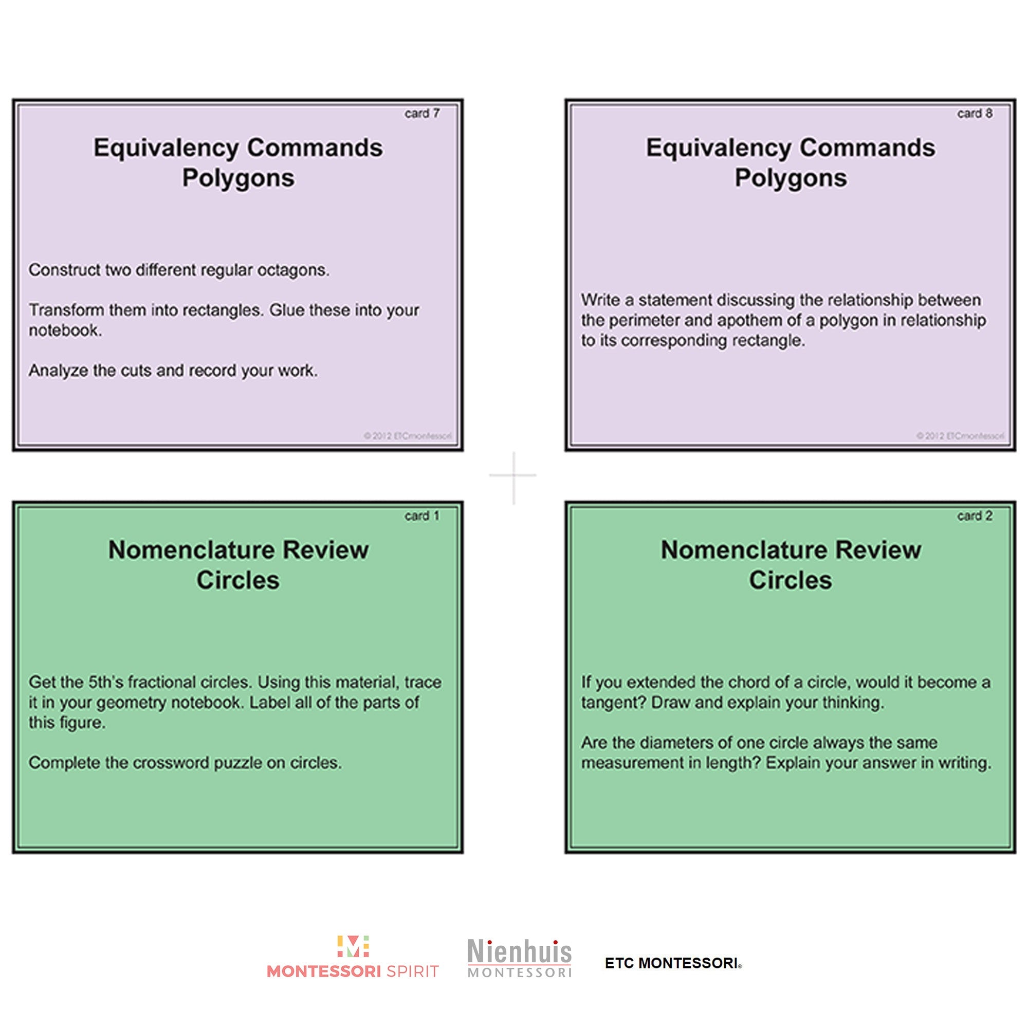 Upper Elementary Geometry - Task Cards