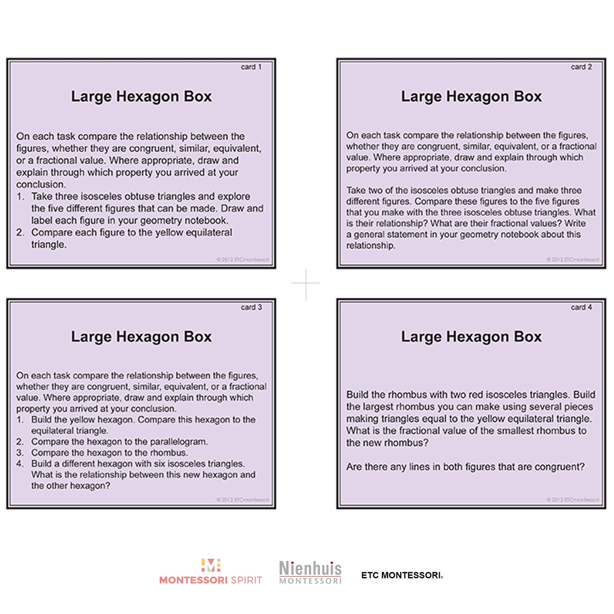 Upper Elementary Geometry - Task Cards