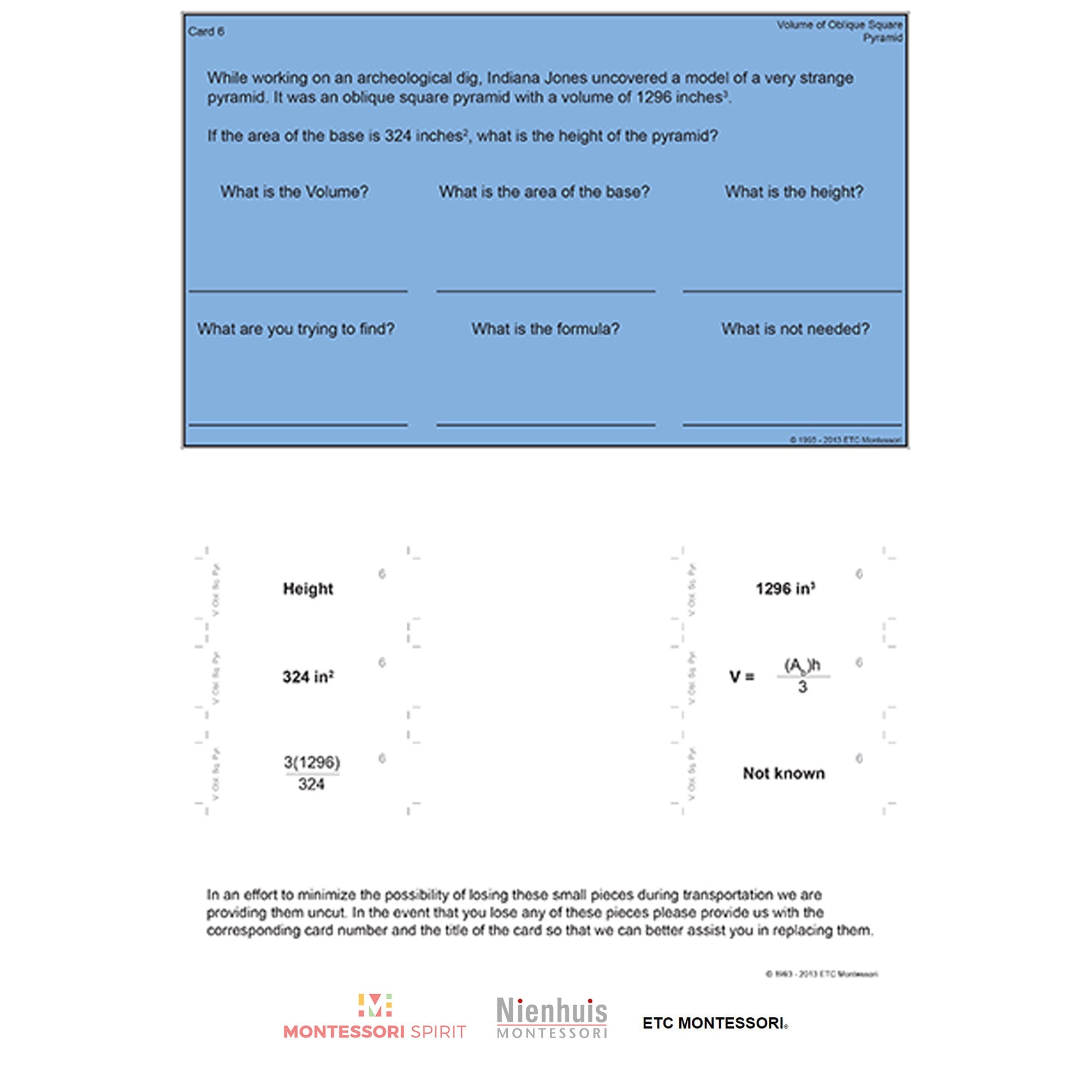 Upper Elementary Geometry - Volume