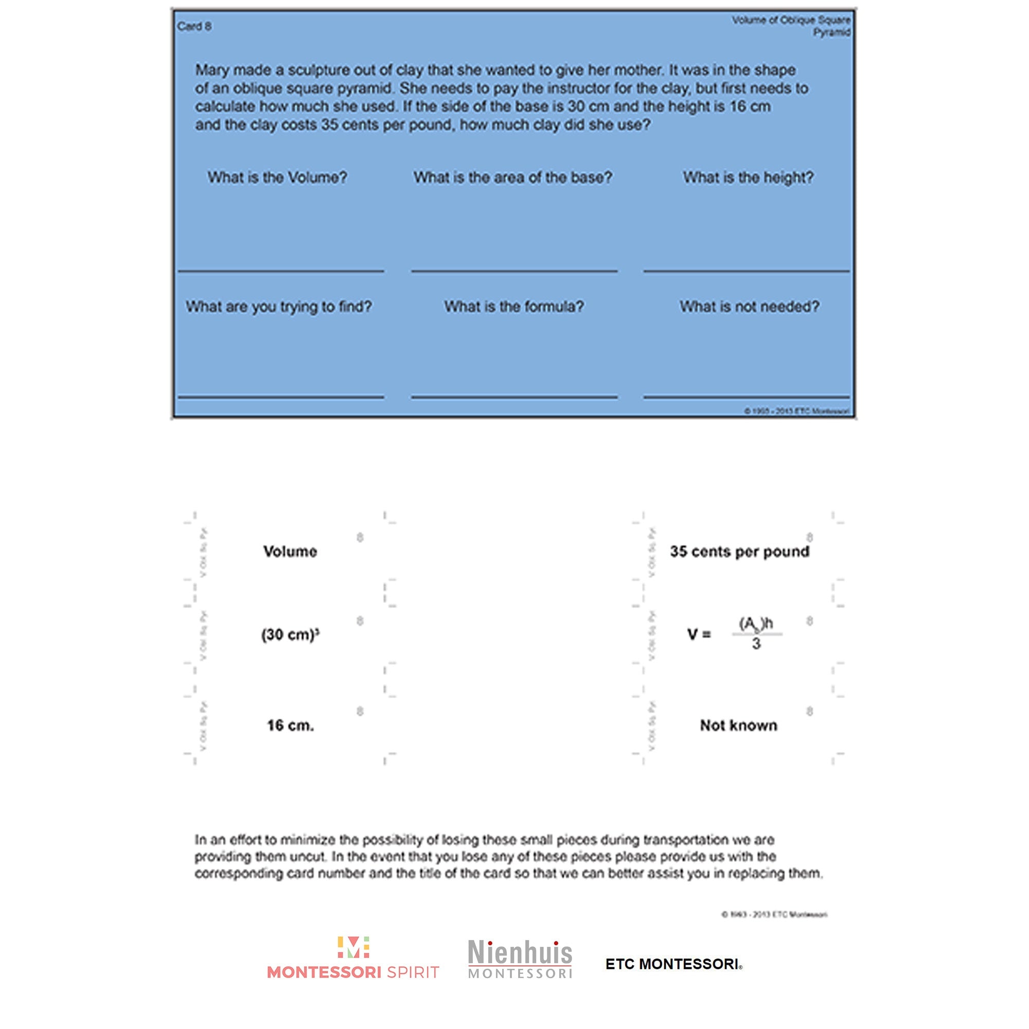 Upper Elementary Geometry - Volume