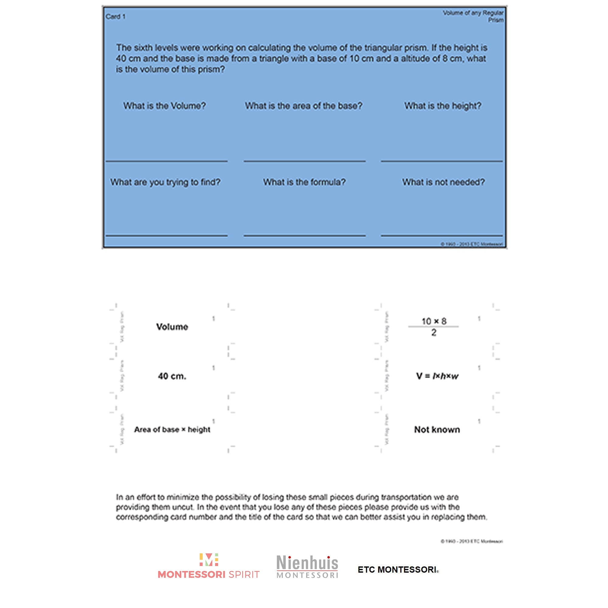 Upper Elementary Geometry - Volume