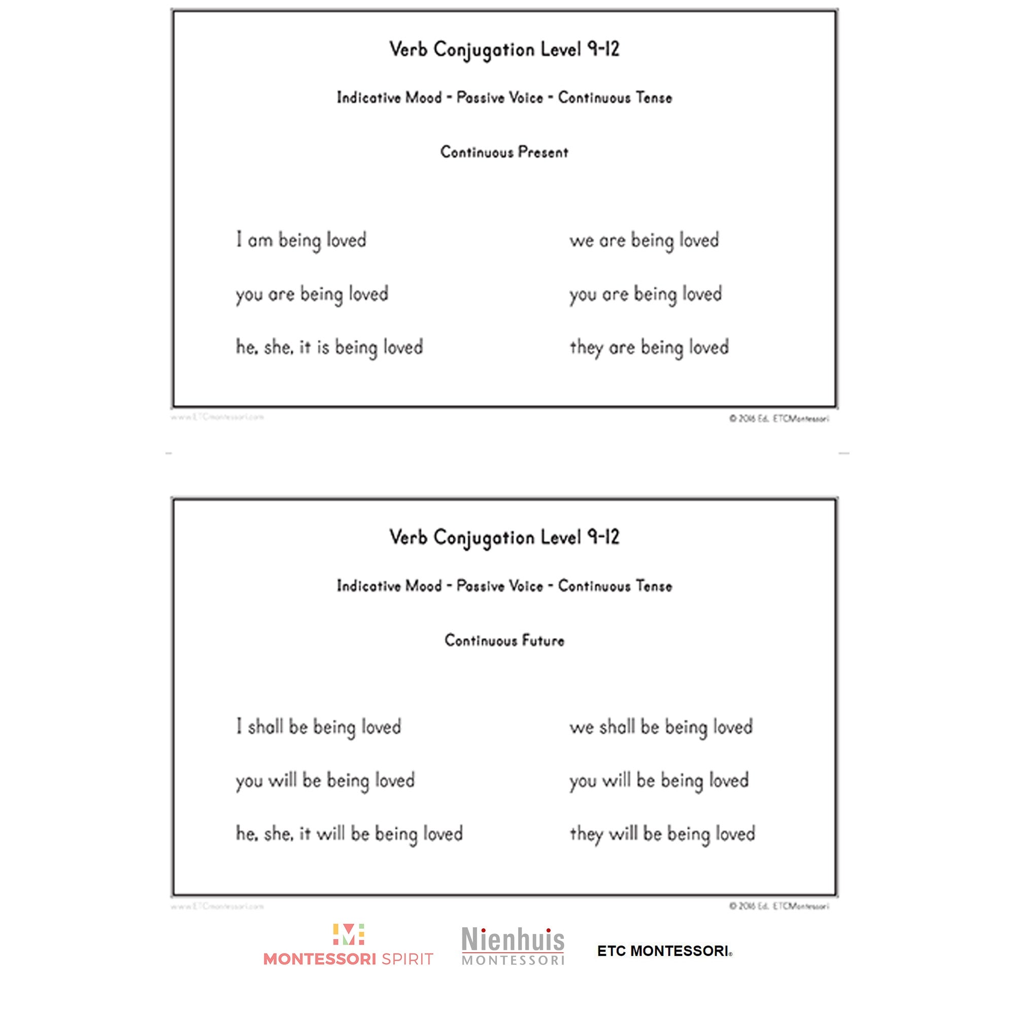 Verb Conjugation Level 9-12