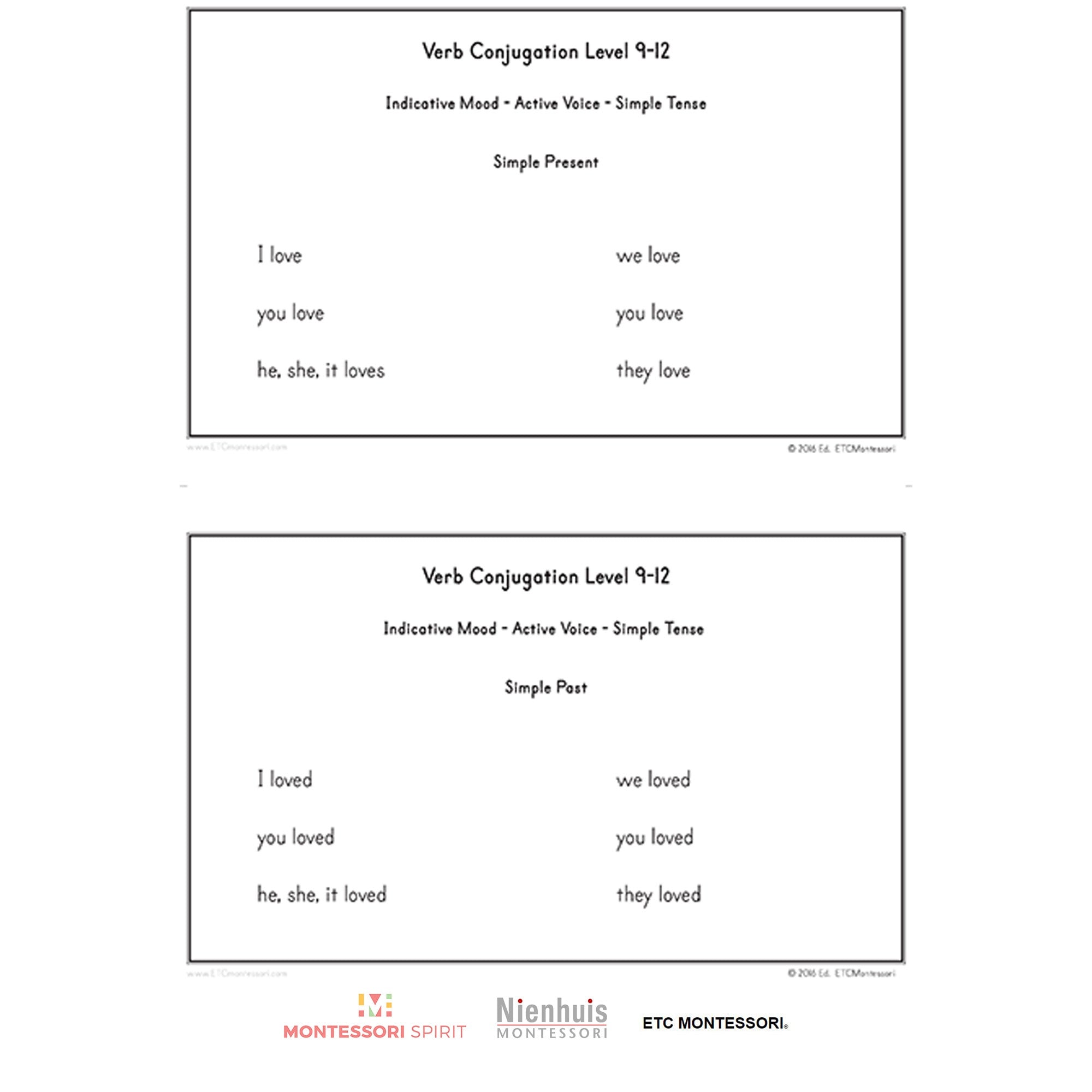 Verb Conjugation Level 9-12