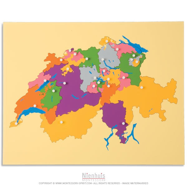 Image of Puzzlekarte-von-der-Schweiz