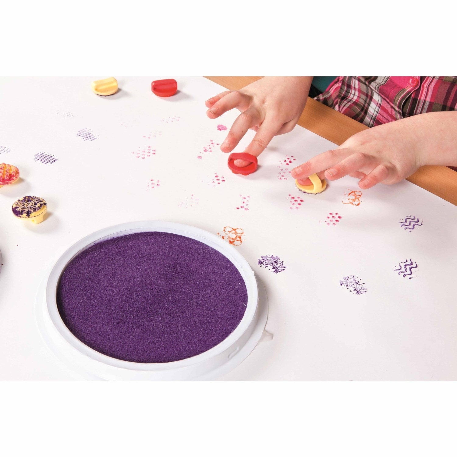 Clay/paint finger printers - Set of 8 pcs.