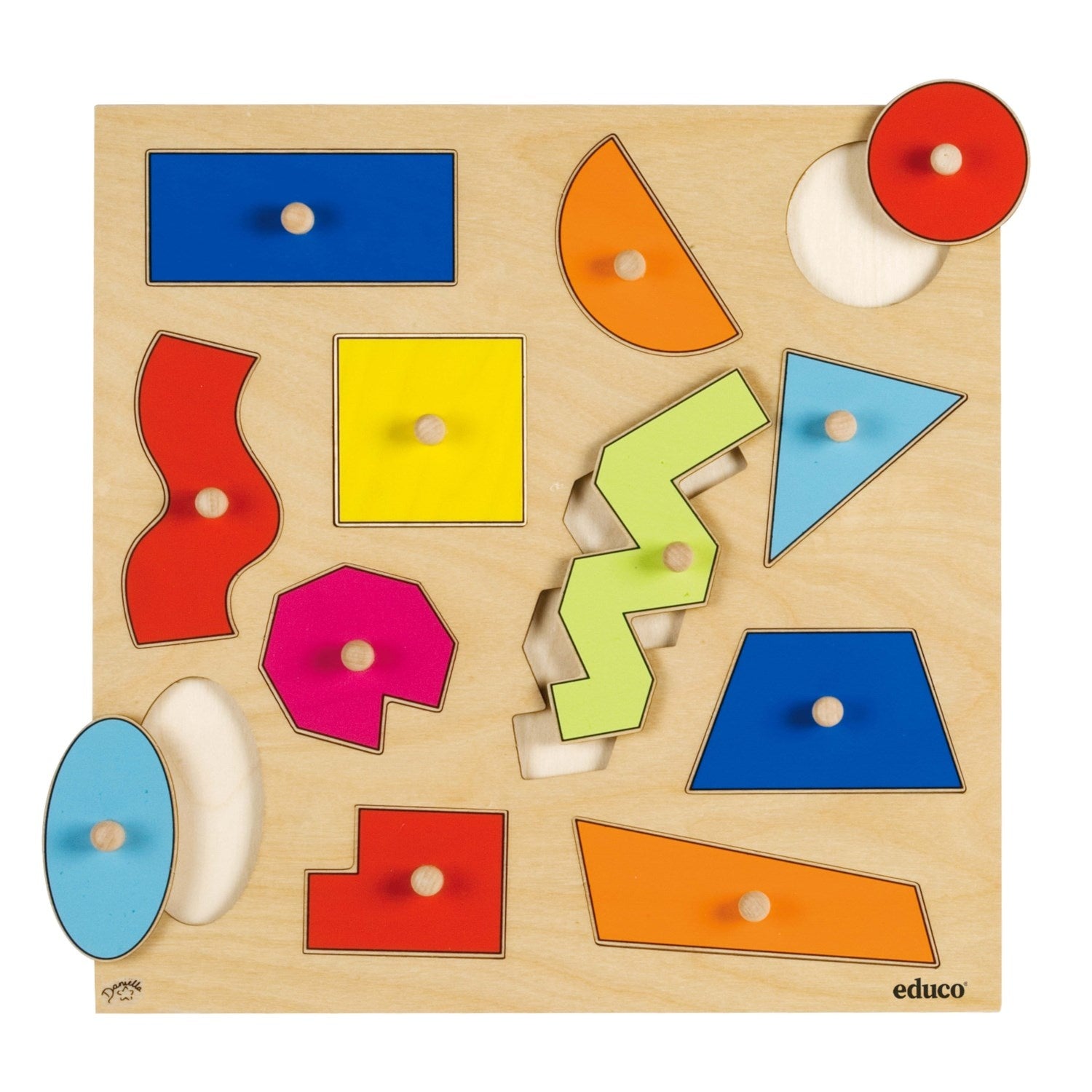 Knopfpuzzle - Geometrische Formen