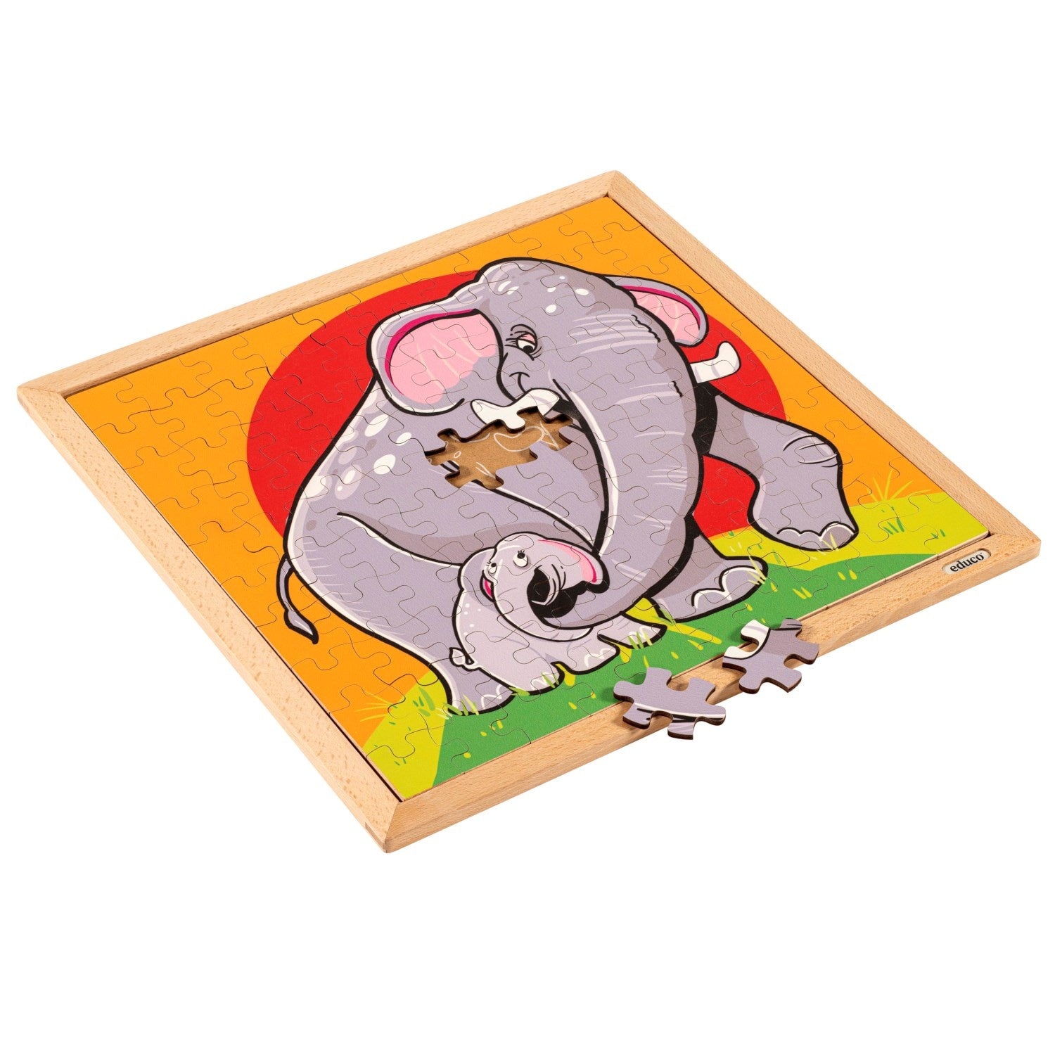 Tierpuzzle - Elefant