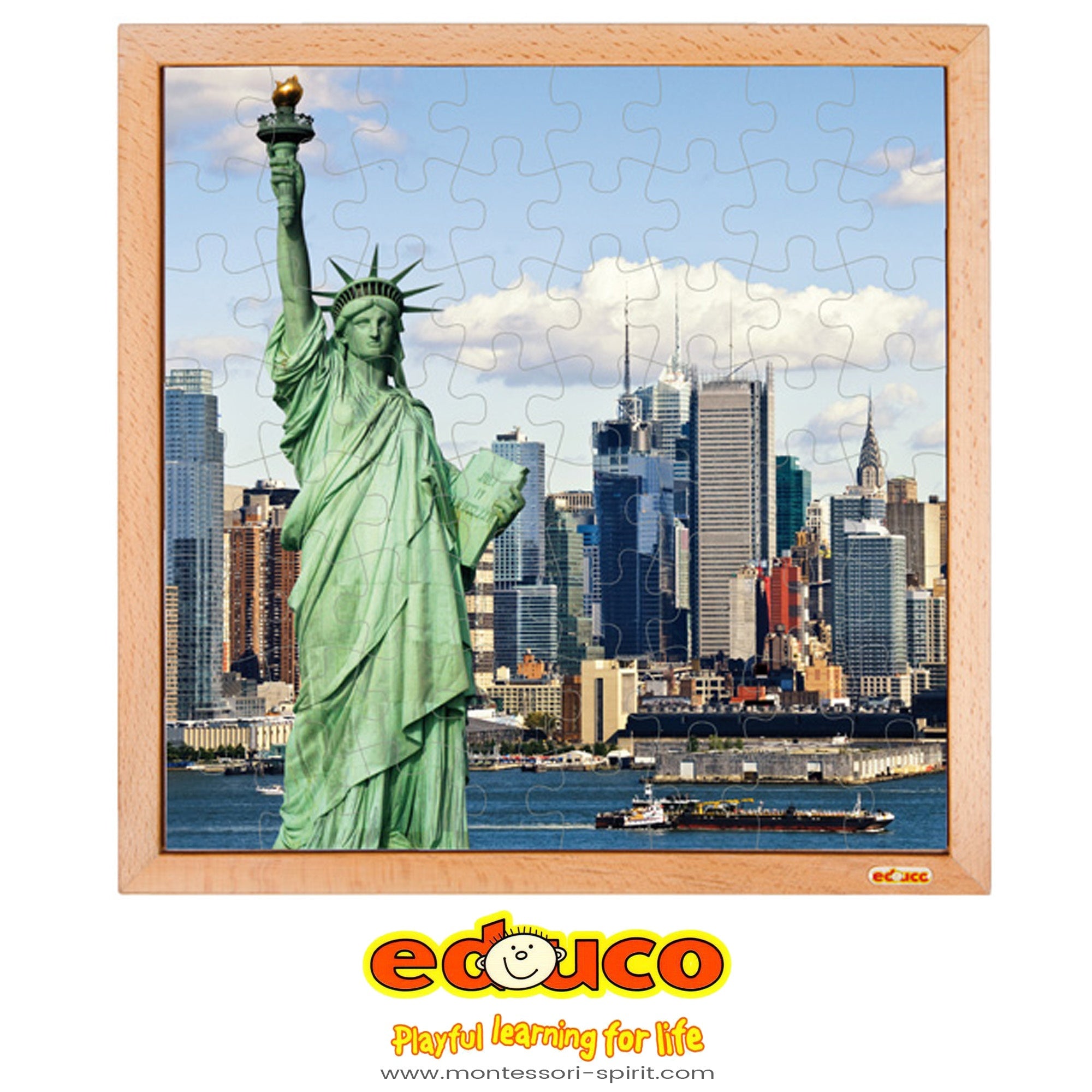 USA puzzle - Statue of liberty (64 Teile)