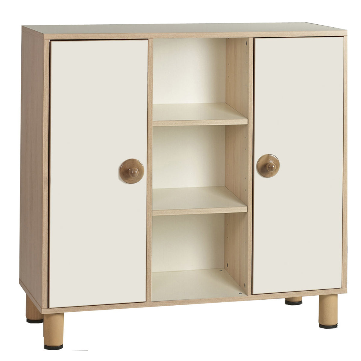 Open cabinet with doors 105x41x100h cm