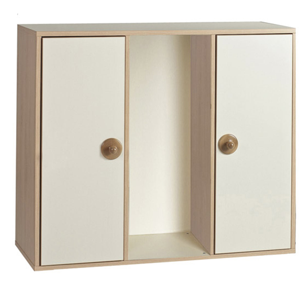 Cabinet with 2 doors and 1 stacking compartment 105x41x90h cm