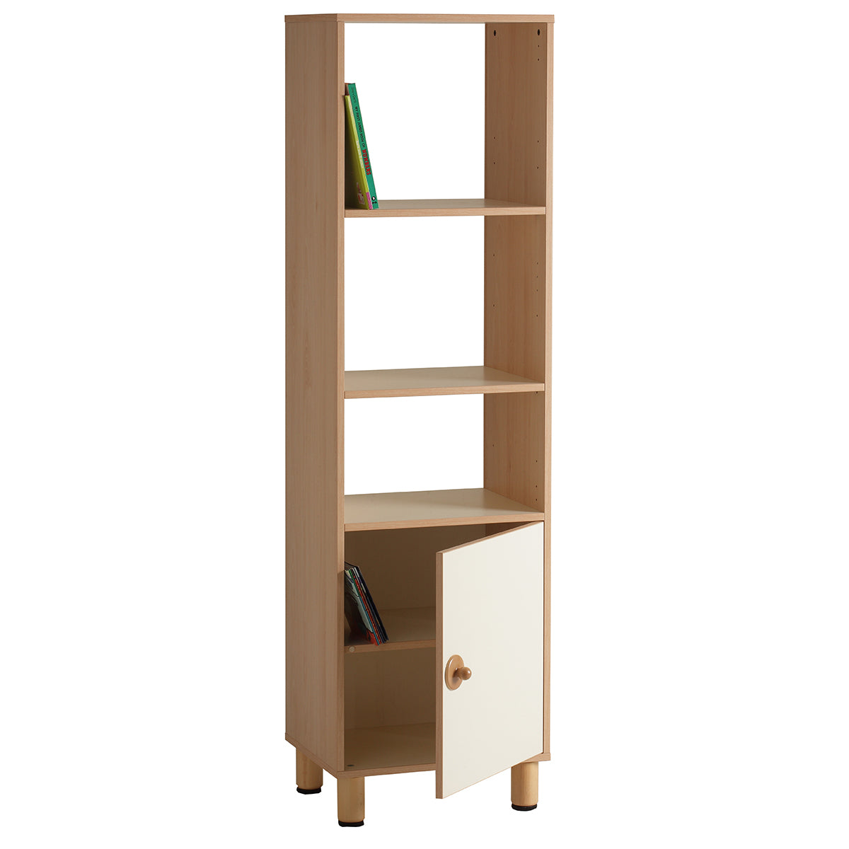 5-compartment column with 1 door 53.5x41x190h cm