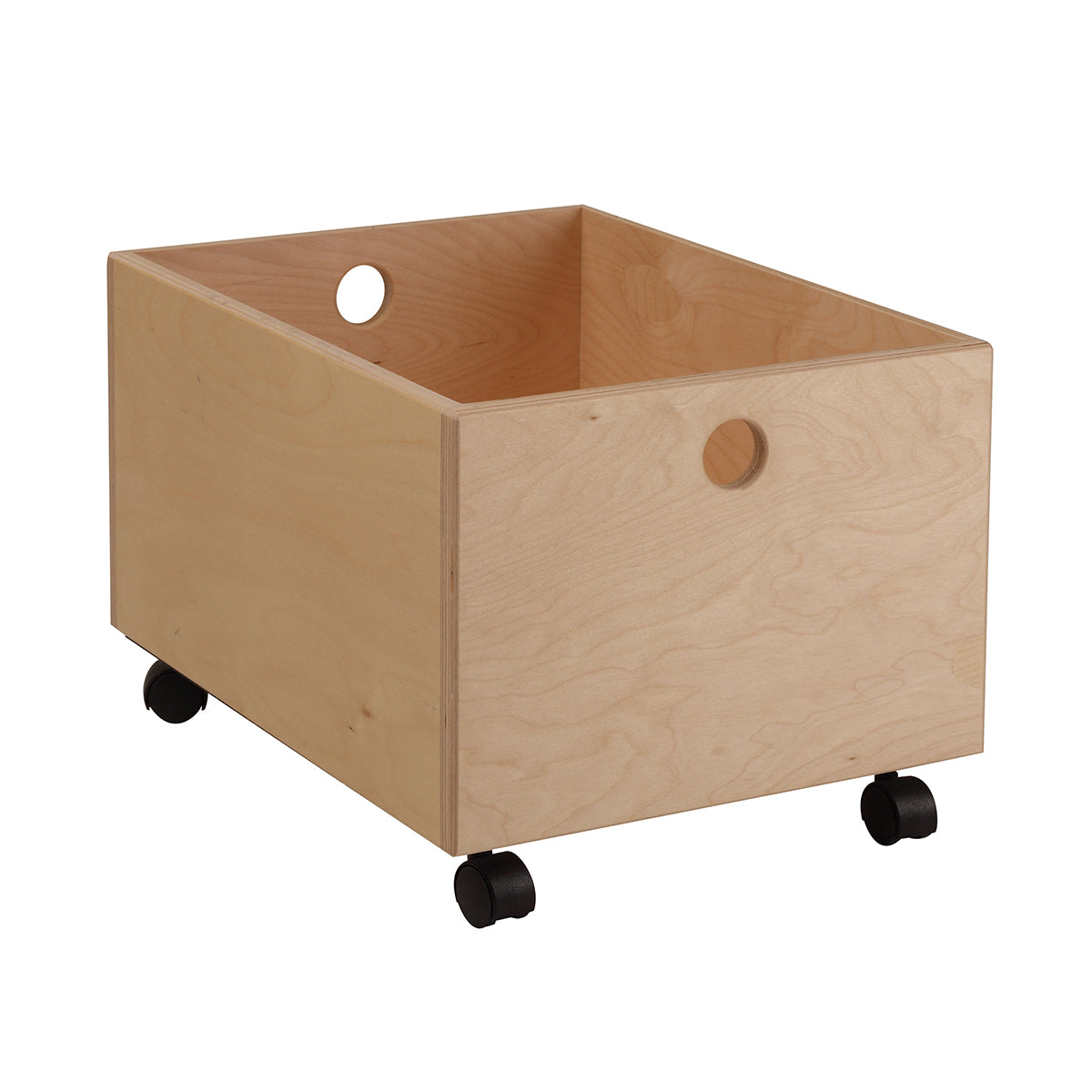 Medium wooden drawer on castors 31x38x26h cm