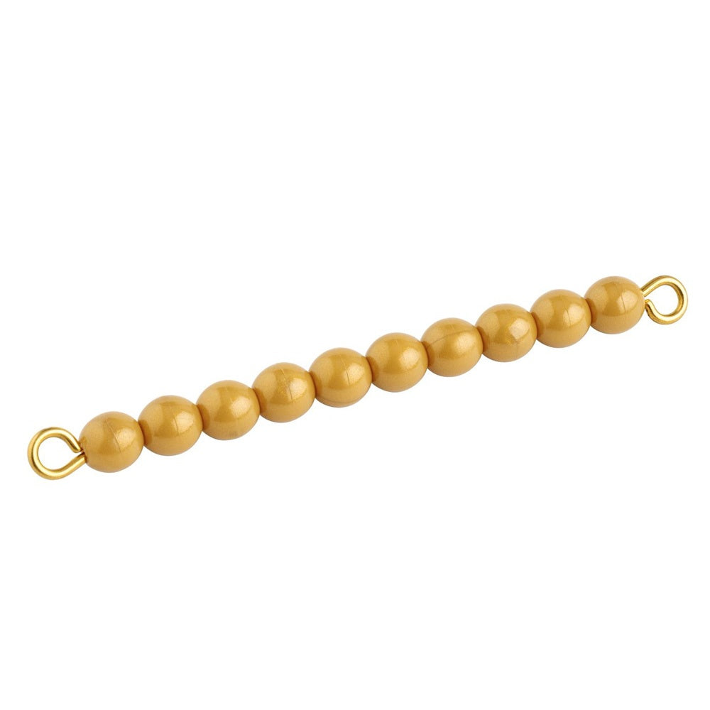 Bar of 10 golden pearls