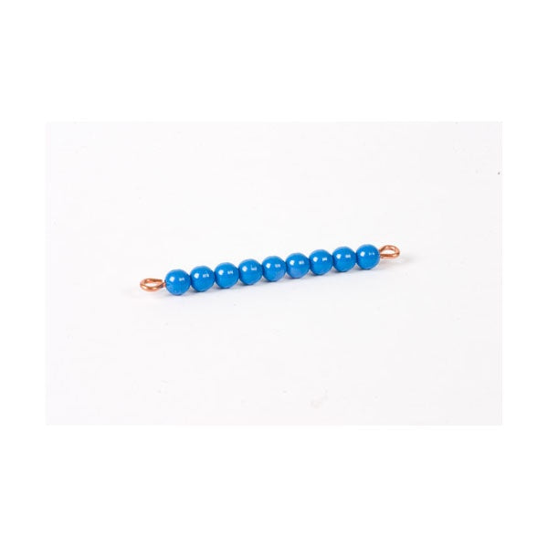 Image of Barre-de-9-en-perles-nylon-individuelles-bleu-fonce