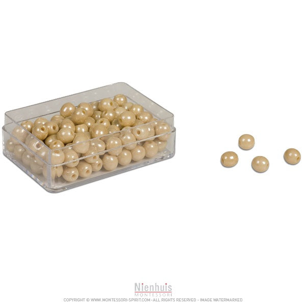 Image of Box-of-100-individual-glass-beads-with-hole