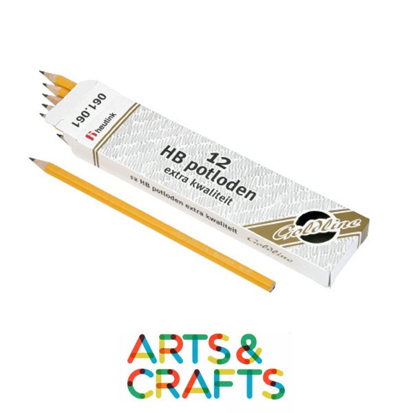 Image of Box-of-12-pencils-hb-mine-graphite